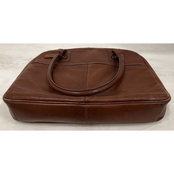LIZ CLAIBORNE BROWN LEATHER BAG PURSE ORGANIZER - Picture 9 of 9